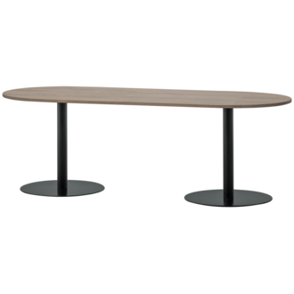 WOOOD Tablo Eettafel Ovaal Vl 220X90Cm Pebble Grey [Fsc]