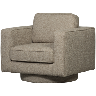 vtwonen Lazy Draaifauteuil Boucle Zand