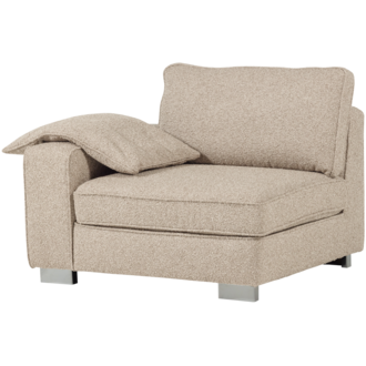 vtwonen Lazy 1-Zits Element Met Arm Links Boucle Naturel