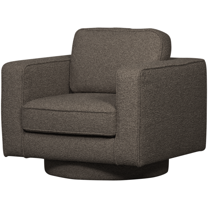 vtwonen-collectie Lazy Draaifauteuil Boucle Antraciet