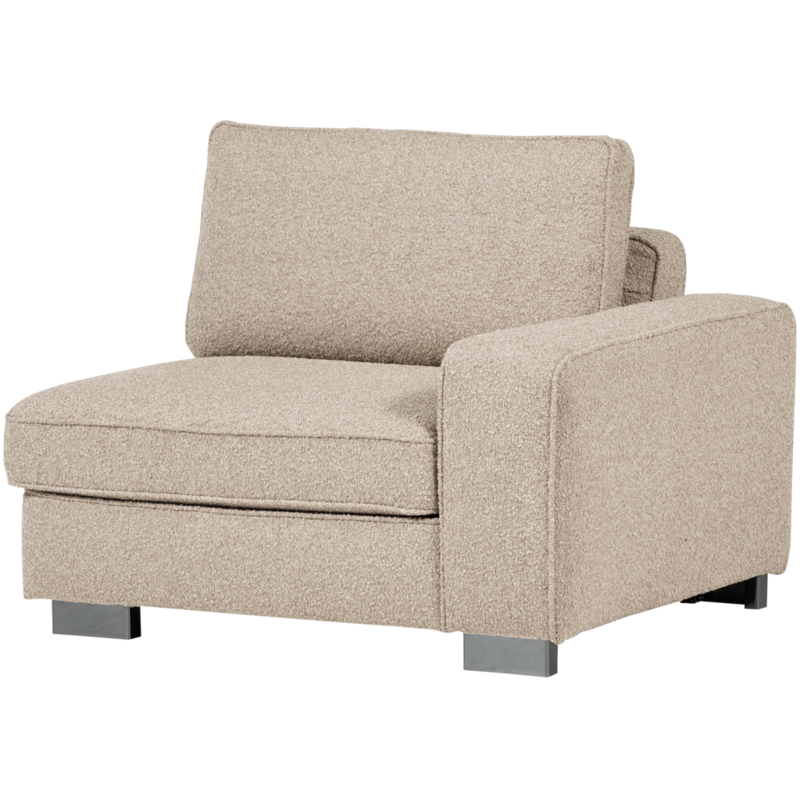 vtwonen-collectie Lazy 1-Zits Element Met Arm Rechts Boucle Naturel