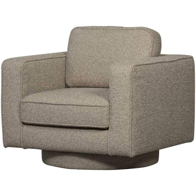 vtwonen-collectie Lazy Draaifauteuil Boucle Zand