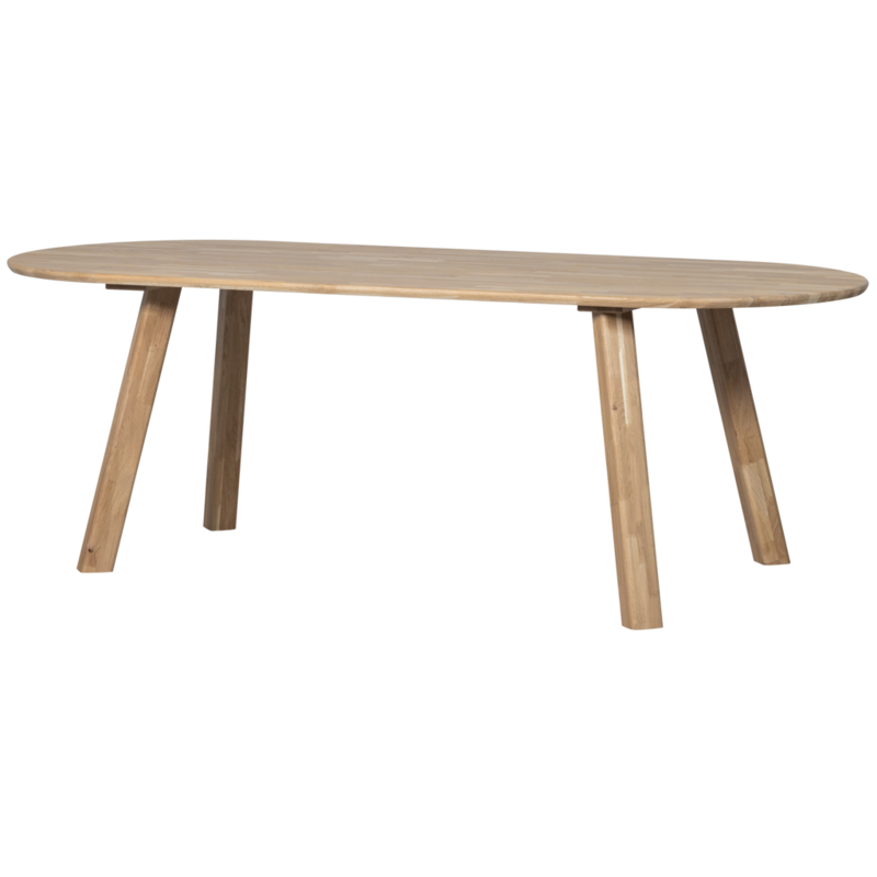 WOOOD-collectie Tablo Eettafel Ovaal Vl 220X90Cm Transparant [Fsc]