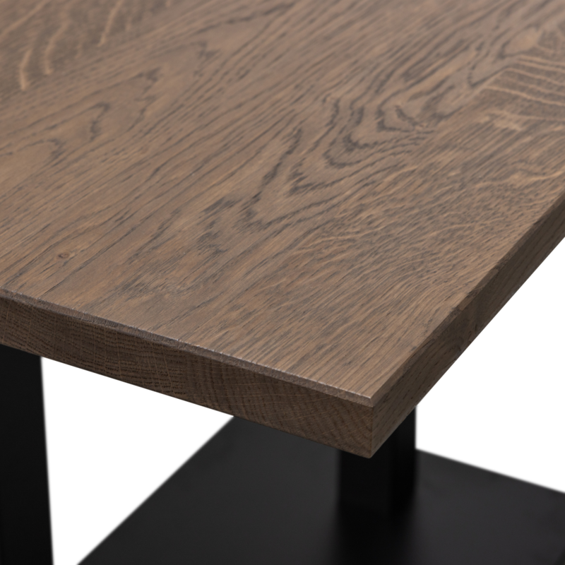 WOOOD-collectie Tablo Eettafel Recht Vl 120X80Cm Cashmere Brown [Fsc]