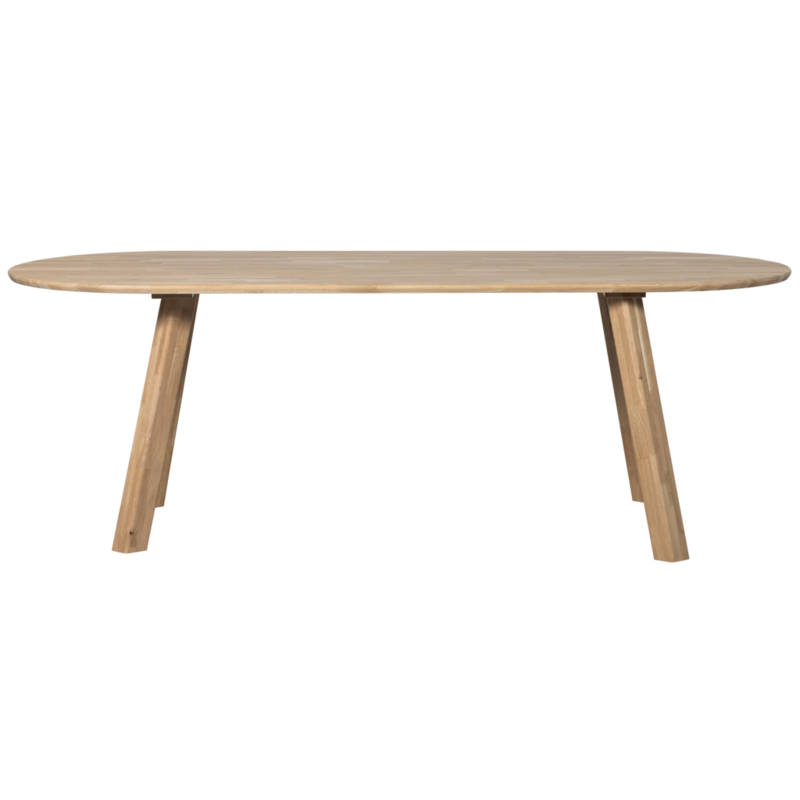 WOOOD-collectie Tablo Eettafel Ovaal Vl 220X90Cm Transparant [Fsc]