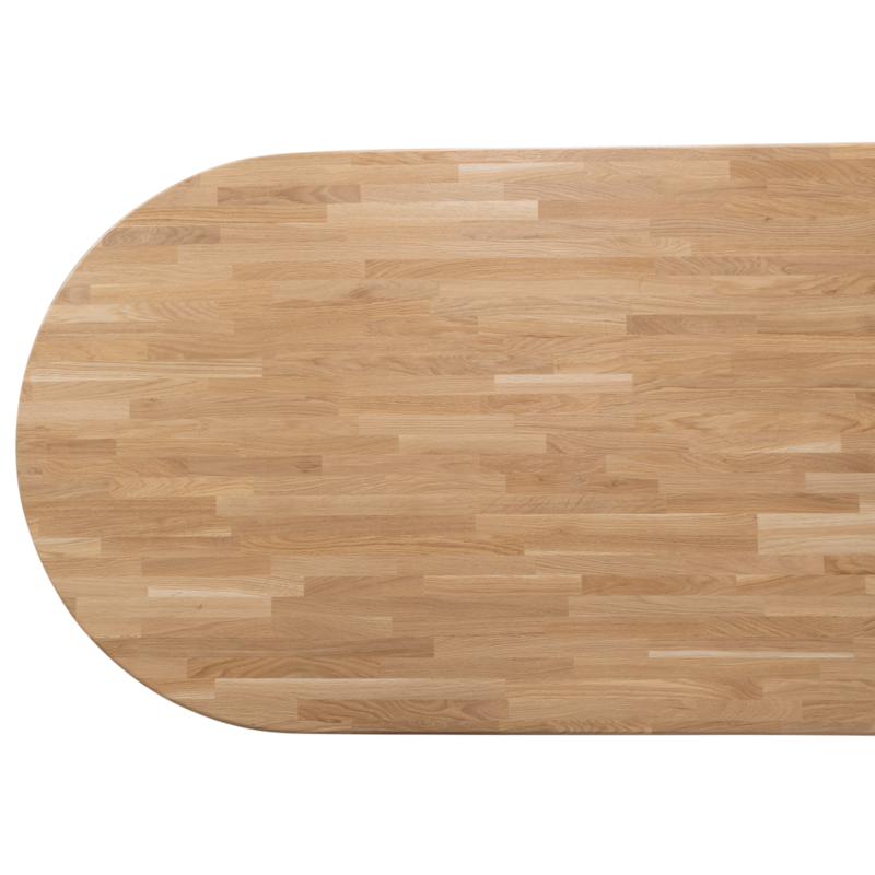 WOOOD-collectie Tablo Eettafel Ovaal Vl 220X90Cm Transparant [Fsc]