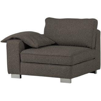 vtwonen Lazy 1-Zits Element Met Arm Links Boucle Antraciet