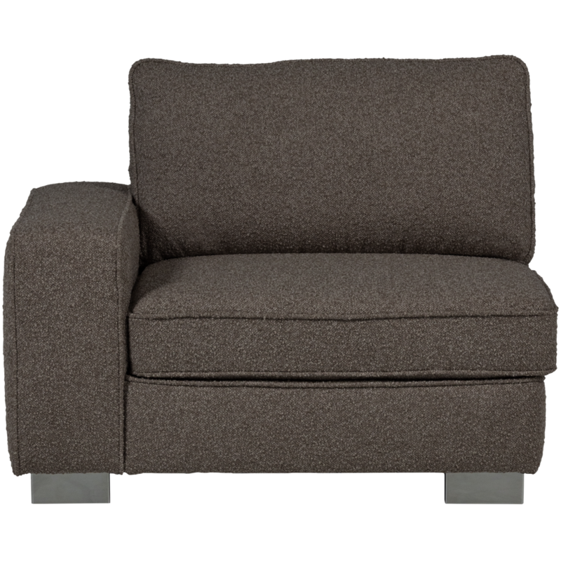 vtwonen-collectie Lazy 1-Zits Element Met Arm Links Boucle Antraciet