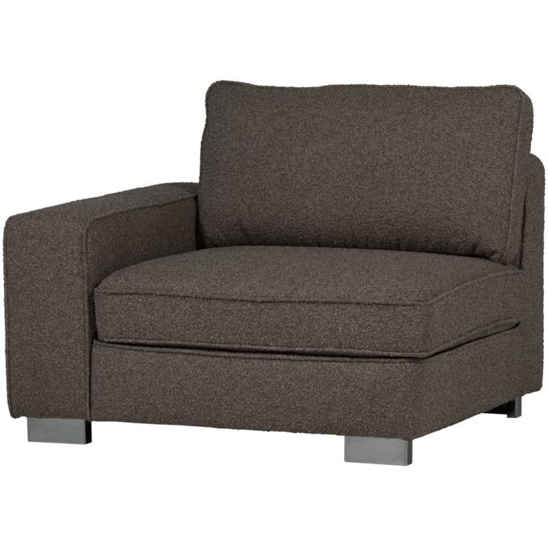 vtwonen-collectie Lazy 1-Zits Element Met Arm Links Boucle Antraciet