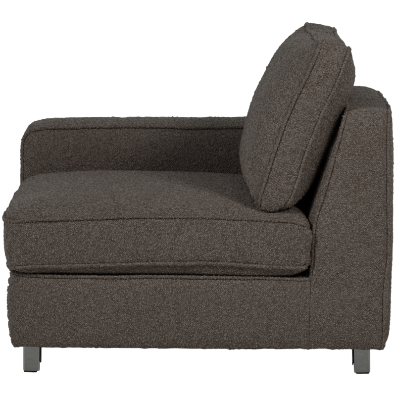 vtwonen-collectie Lazy 1-Zits Element Met Arm Links Boucle Antraciet
