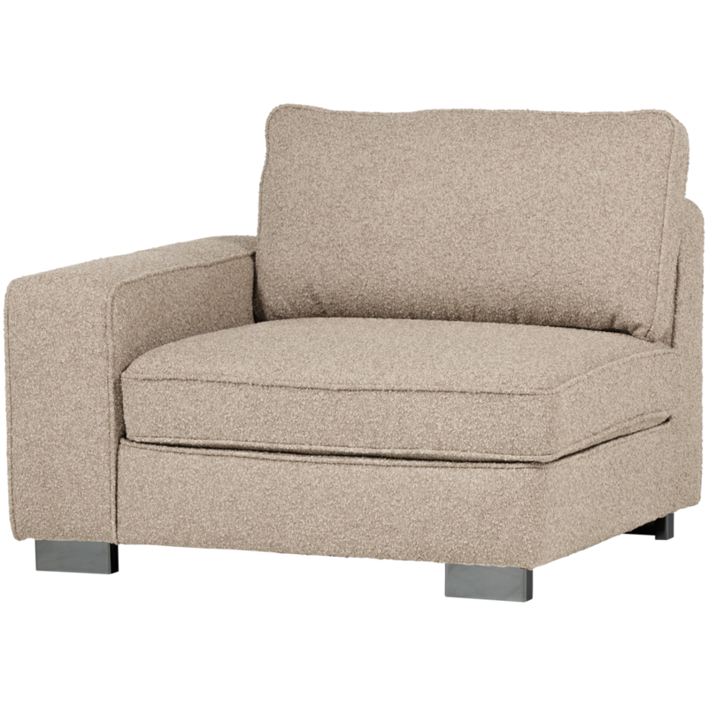vtwonen-collectie Lazy 1-Zits Element Met Arm Links Boucle Naturel