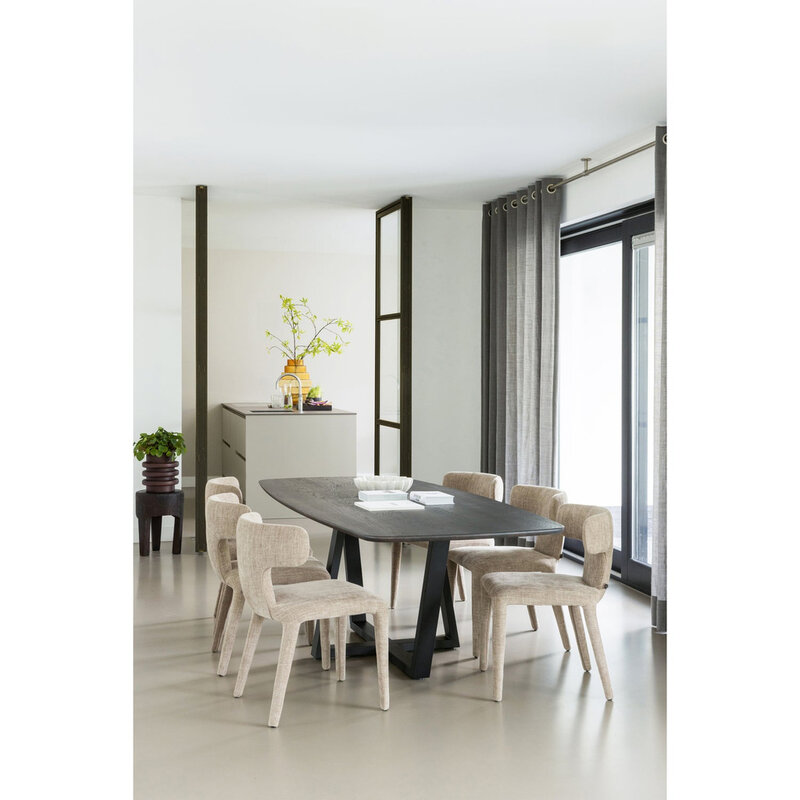 WOOOD-collectie Tablo Eettafel Deens Ovaal Dl 220X100Cm Mystic Brown [Fsc]