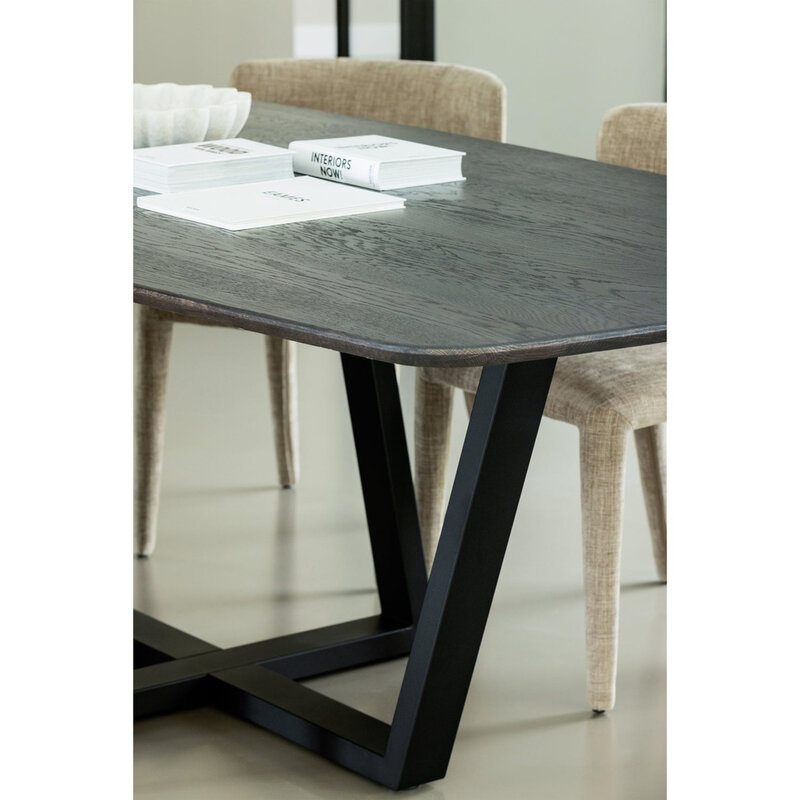 WOOOD-collectie Tablo Eettafel Deens Ovaal Dl 220X100Cm Mystic Brown [Fsc]