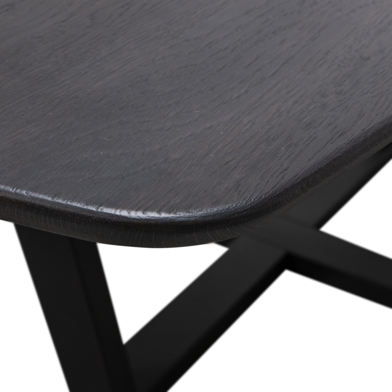 WOOOD-collectie Tablo Eettafel Deens Ovaal Dl 220X100Cm Mystic Brown [Fsc]