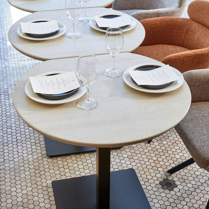 WOOOD-collectie Tablo Bistro Tafel Tussenstuk Vl 80X68Cm Dakargrau [Fsc]