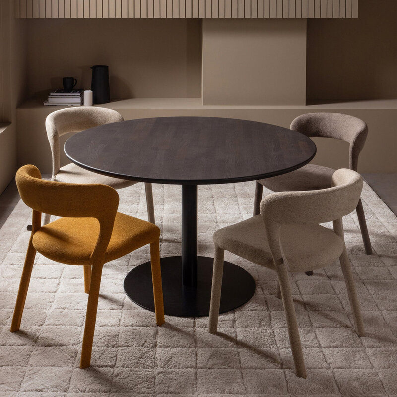 WOOOD-collectie Tablo Eettafel Rond Vl O120Cm Mystic Brown [Fsc]