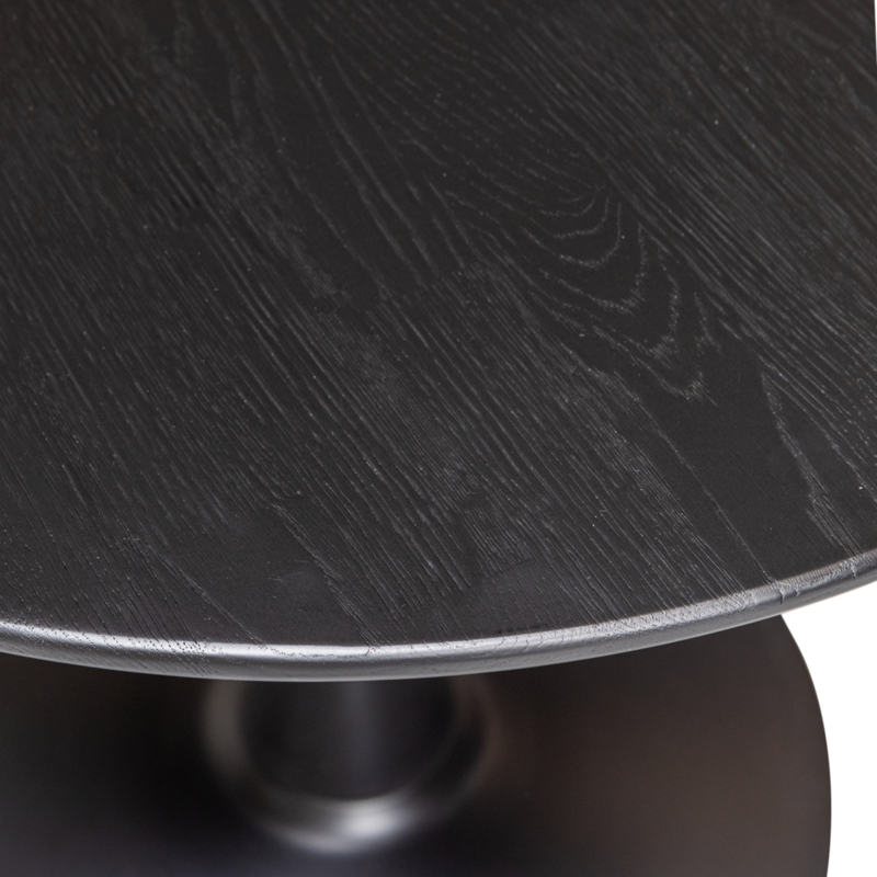 WOOOD-collectie Tablo Eettafel Rond Vl O80Cm Blacknight [Fsc]