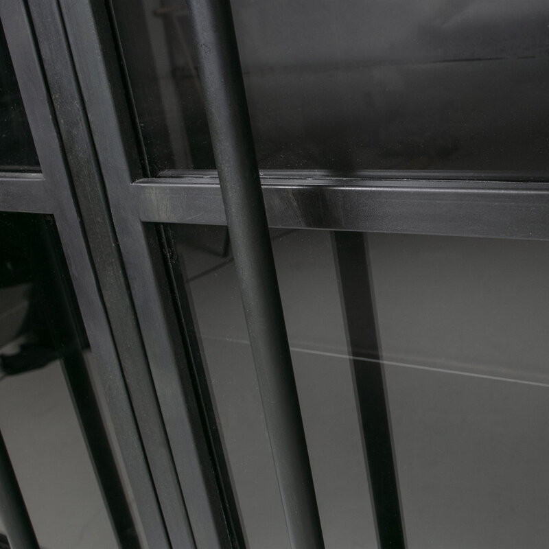 WOOOD-collectie Exhibit Vitrinekast Metaal Zwart