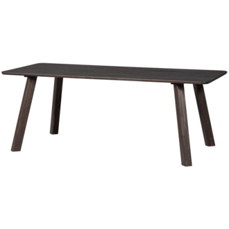 WOOOD TABLO EETTAFEL AFGEROND VL 200x90CM MYSTIC BROWN [fsc]