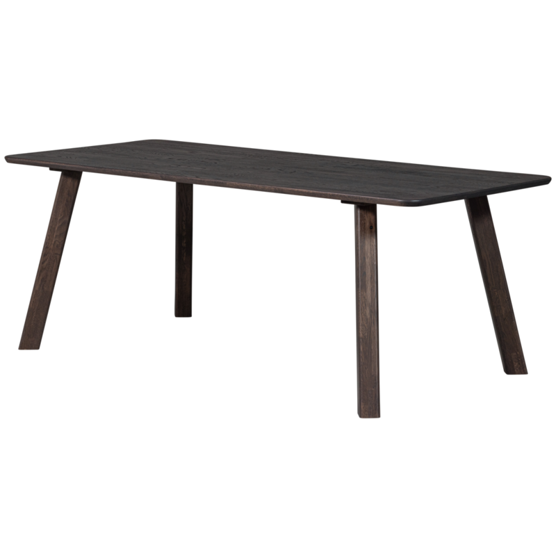 WOOOD-collectie Tablo Eettafel Afgerond Vl 200X90Cm Mystic Brown [Fsc]