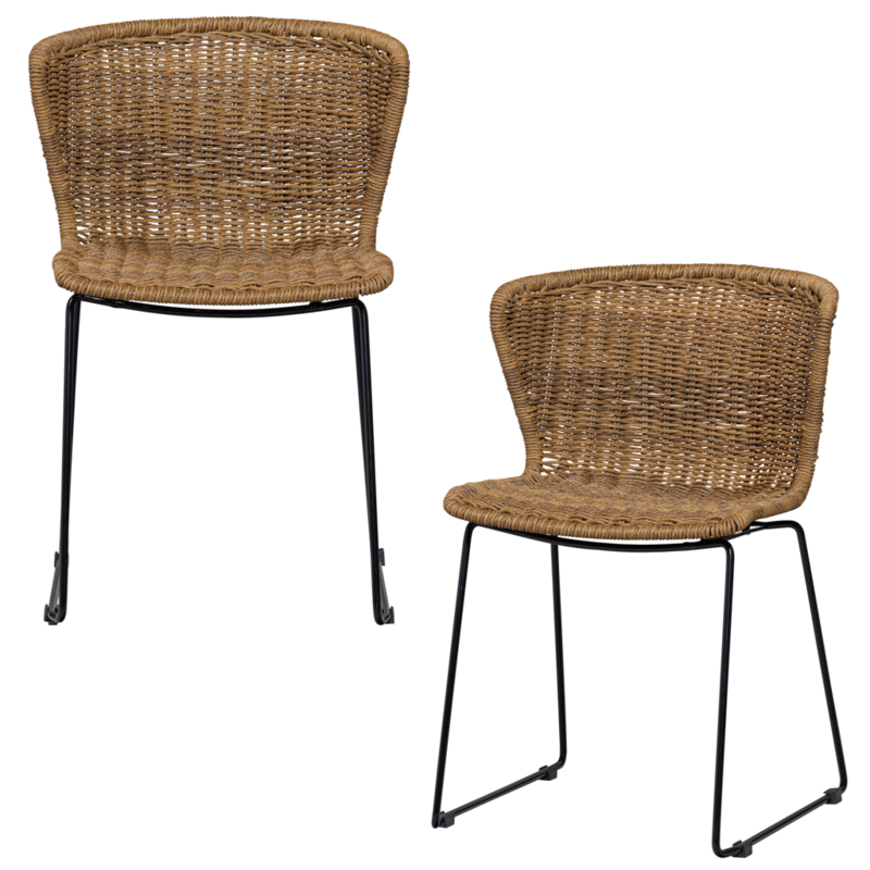 WOOOD-collectie Set V 2 - Wings Tuinstoel Touw Naturel