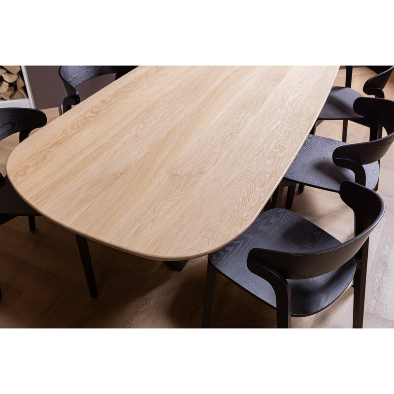WOOOD-collectie Tablo Eettafel Organisch Dl 220X100Cm Transparant [Fsc]