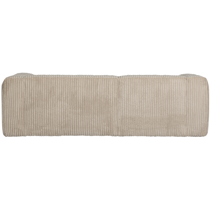 WOOOD-collectie Bean Chaise Longue Links Grove Ribstof Travertin