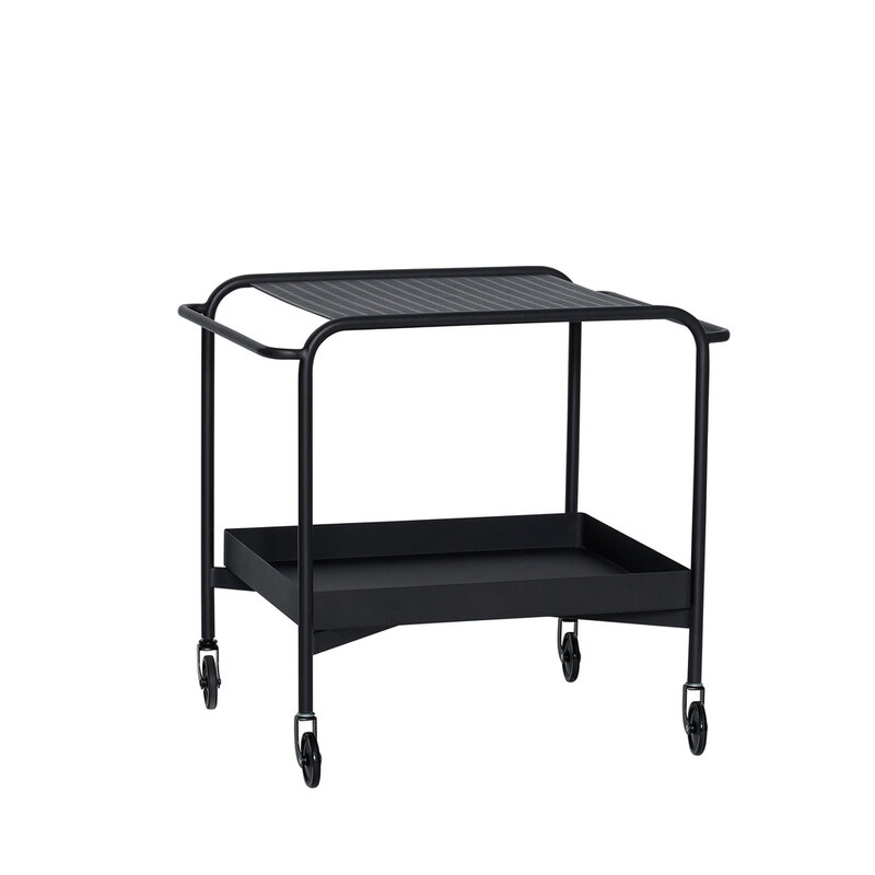 Hübsch-collectie Push Trolley Black
