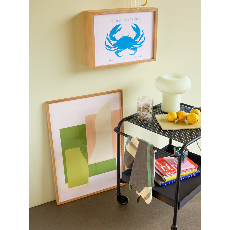 Hübsch-collectie Push Trolley Black