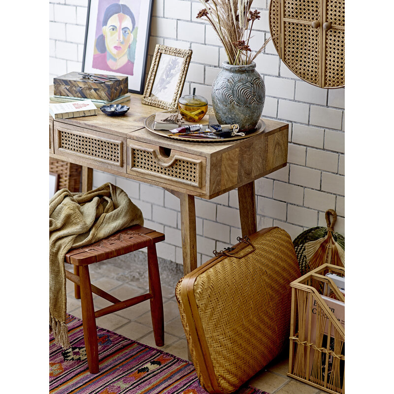 Bloomingville-collectie Katoenen loper Yolanda paars 245x70 cm