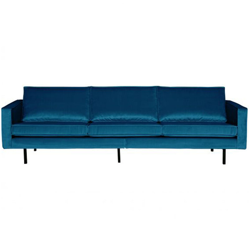 WOOOD-collectie Rodeo Bank 3-zits Velvet Blue