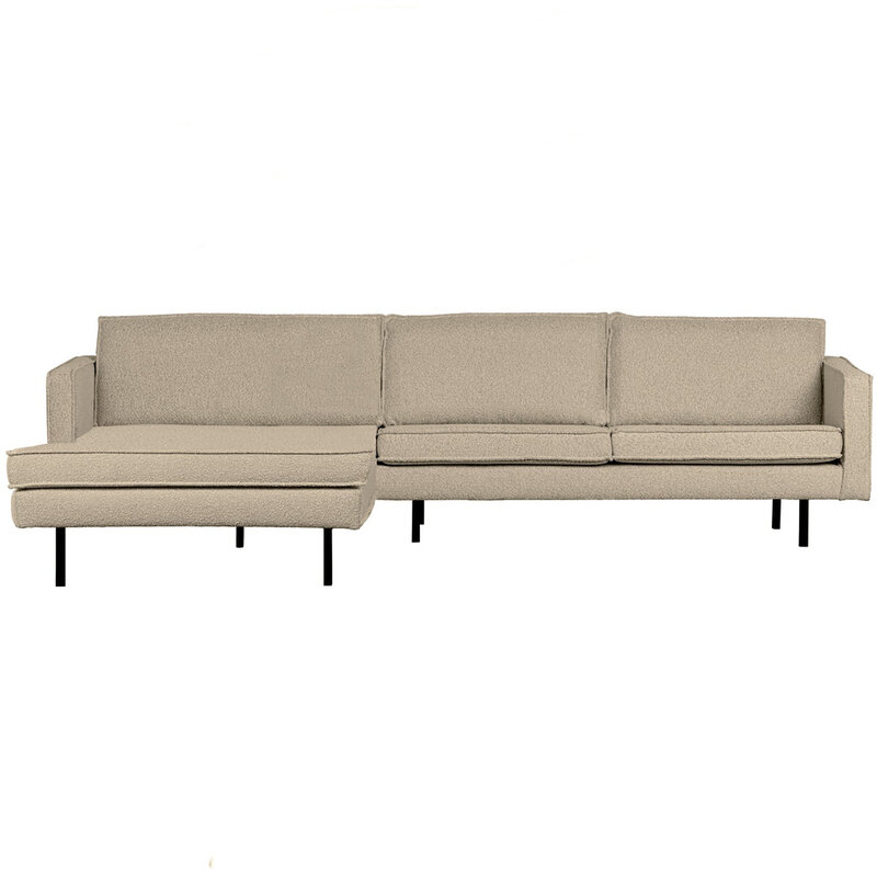 WOOOD-collectie Rodeo Chaise Longue Links Boucle Beige