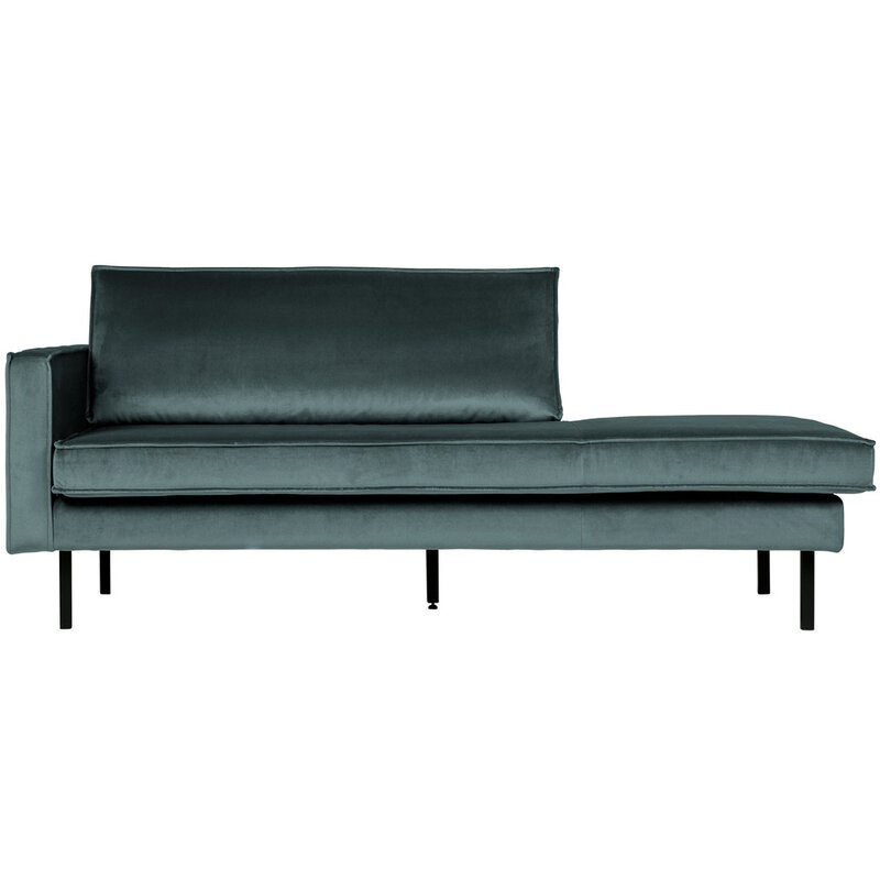 WOOOD-collectie Rodeo Daybed Left Velvet Teal