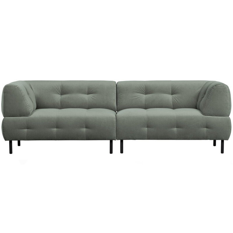 WOOOD-collectie Lloyd 4-zits Bank Gewassen Fluweel Waterplant