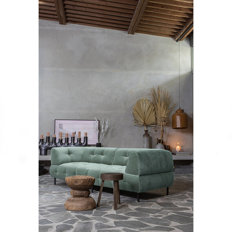 WOOOD-collectie Lloyd 4-zits Bank Gewassen Fluweel Waterplant