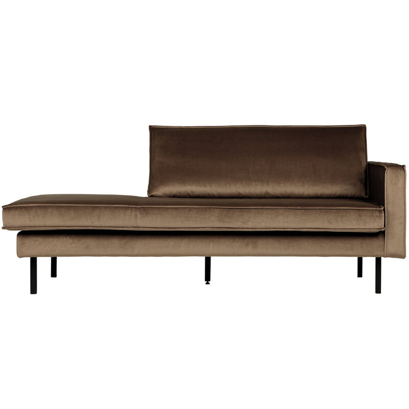WOOOD-collectie Rodeo Daybed Right Velvet Taupe