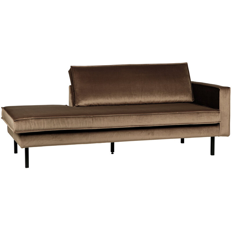 WOOOD-collectie Rodeo Daybed Right Velvet Taupe