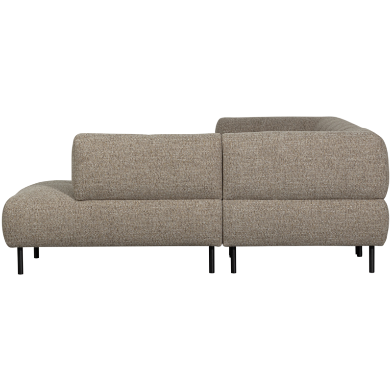 WOOOD-collectie Lloyd Hoekbank Rechts Grof Geweven Bruin Melange