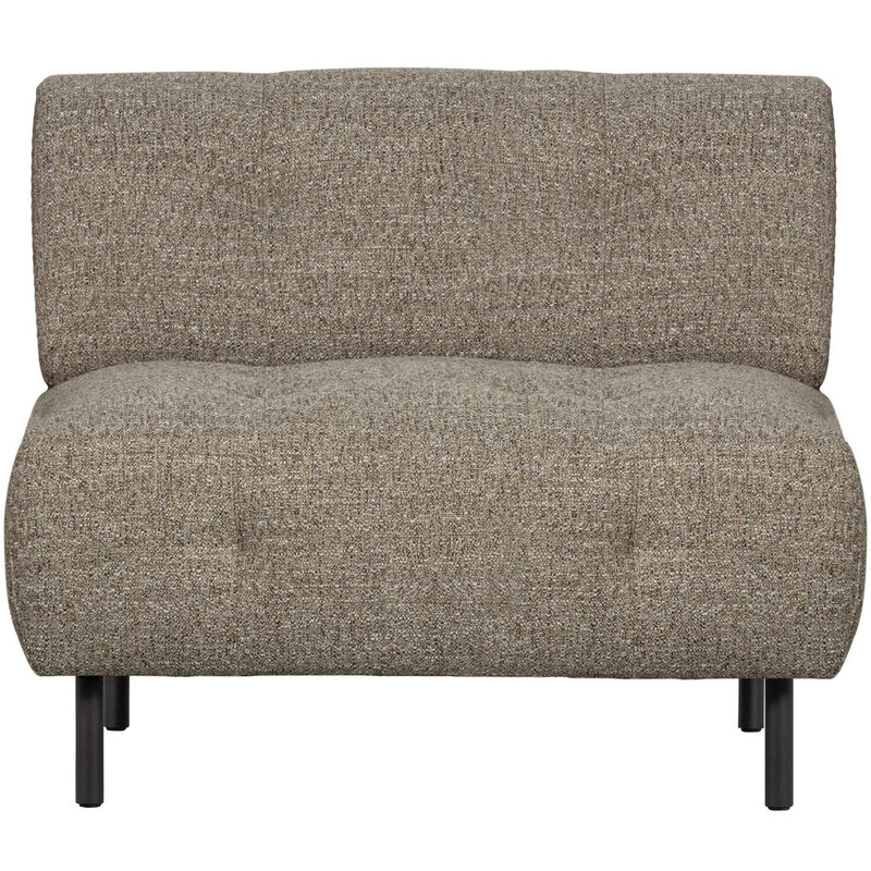WOOOD-collectie Lloyd Fauteuil Grof Geweven Bruin Melange
