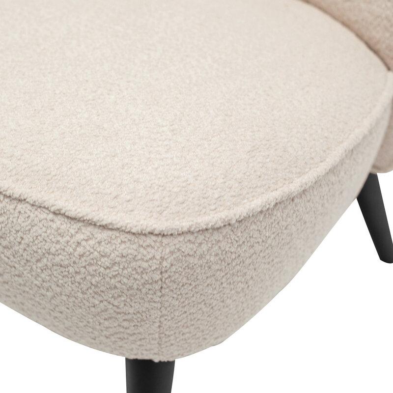 WOOOD-collectie Sara Bankje BouclÉ Creme