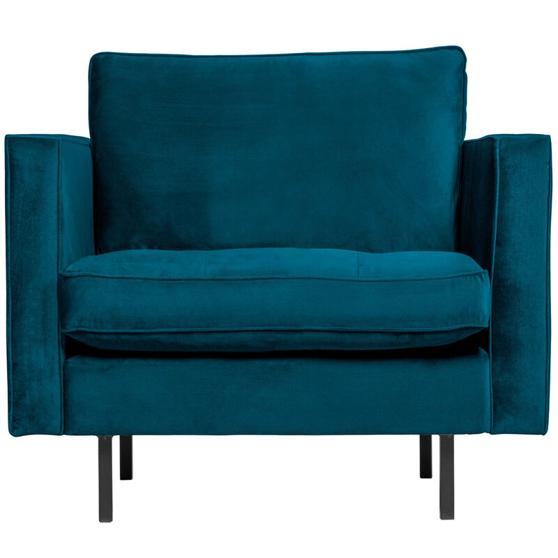 WOOOD-collectie Rodeo Classic Fauteuil Velvet Blue