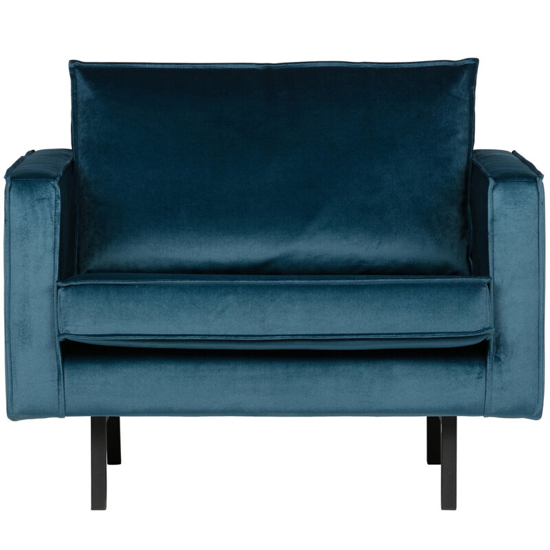 WOOOD-collectie Rodeo Fauteuil Velvet Blue