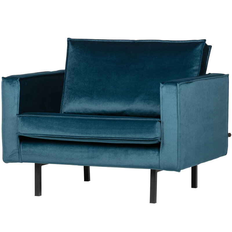 WOOOD-collectie Rodeo Fauteuil Velvet Blue