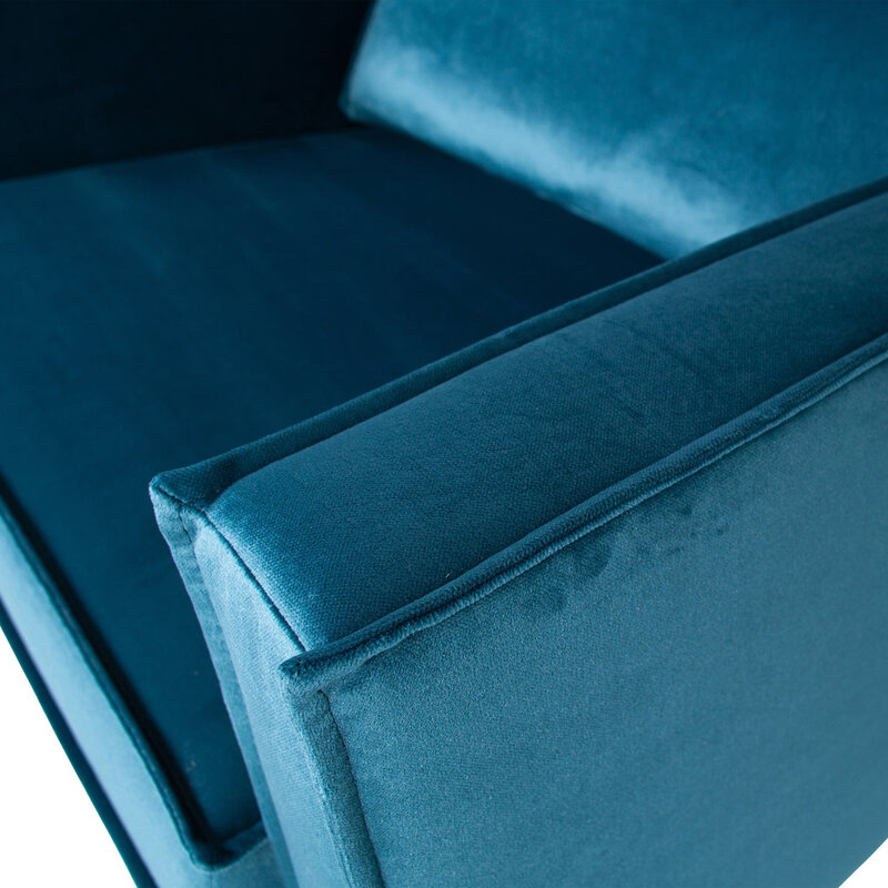 WOOOD-collectie Rodeo Fauteuil Velvet Blue