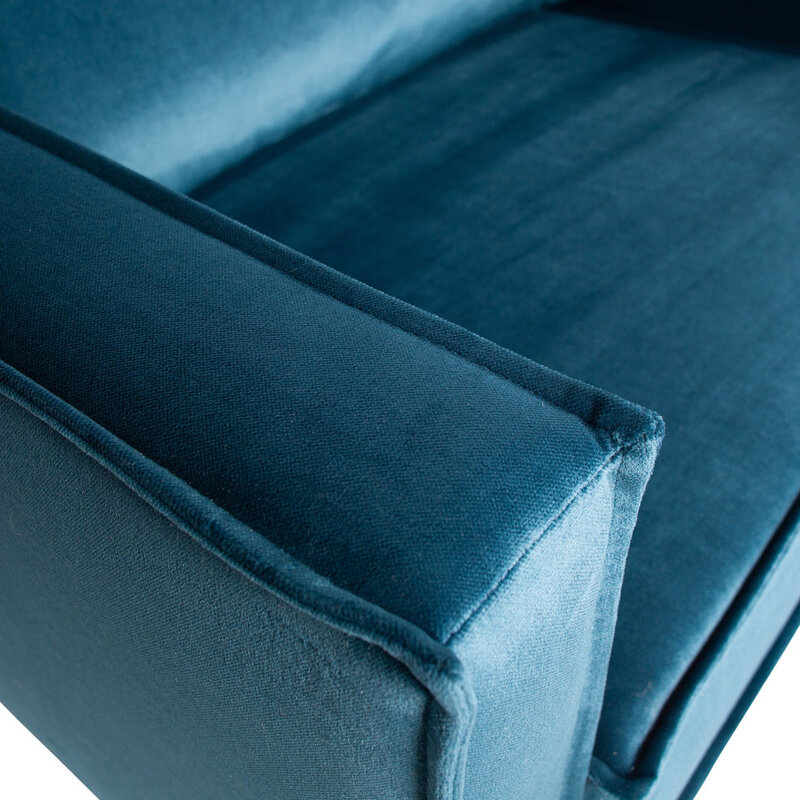 WOOOD-collectie Rodeo Fauteuil Velvet Blue