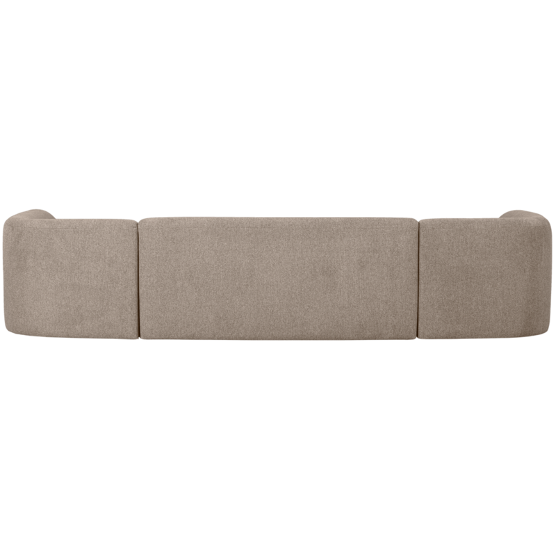 WOOOD-collectie Sloping U-Vorm Bank Naturel Melange