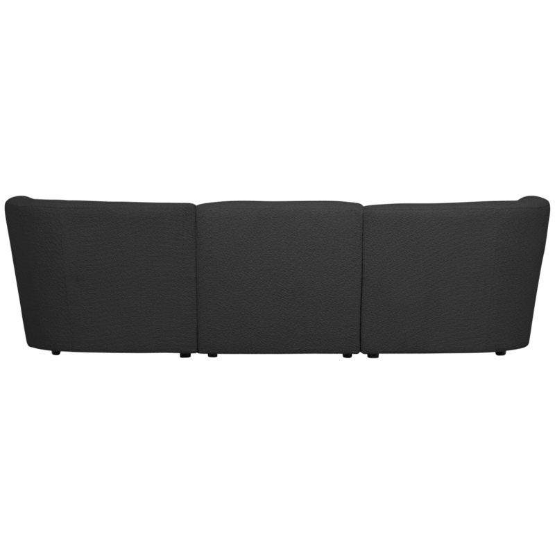 WOOOD-collectie Coco 3-Seater Boucle Dark Grey