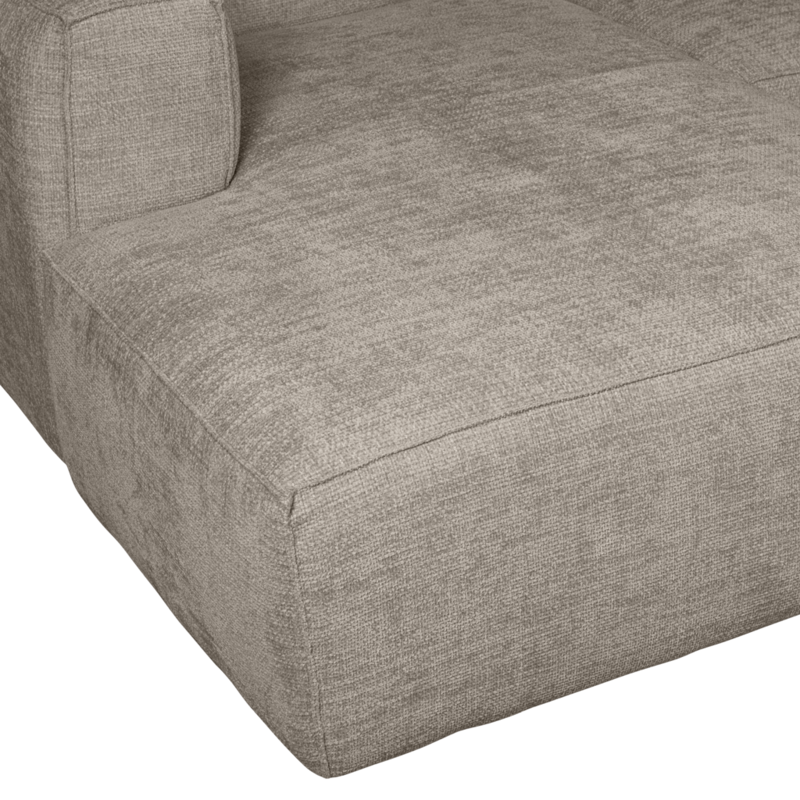 WOOOD-collectie Bean Chaise Longue Links Grove Melange Travertin