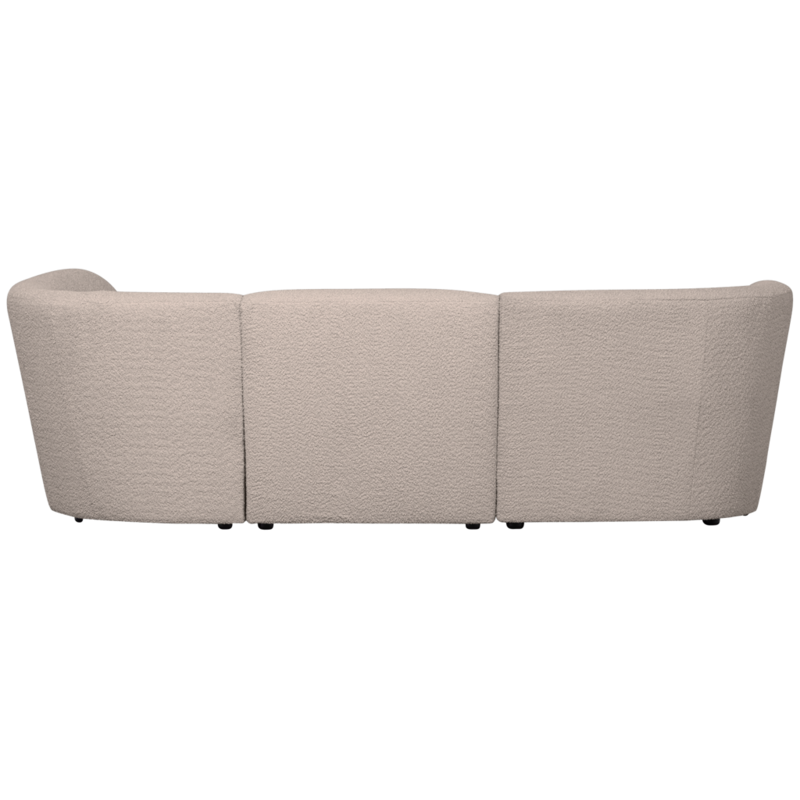 WOOOD-collectie Coco 3-Seater Rounded Right Boucle Sand