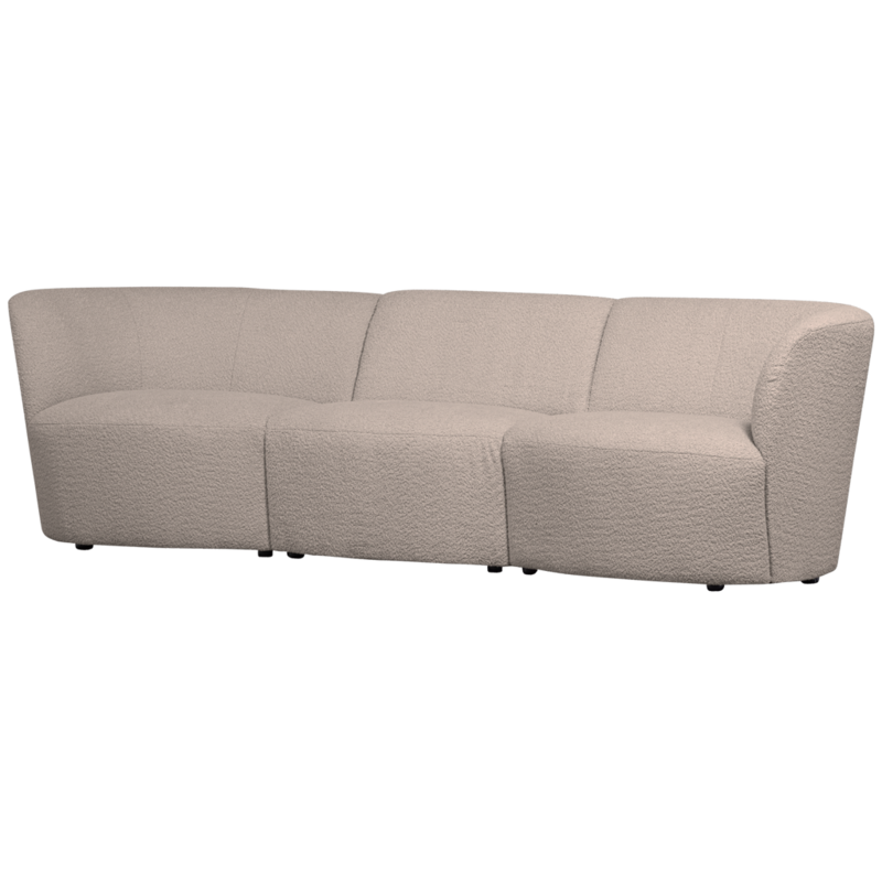 WOOOD-collectie Coco 3-Zits Boucle Zand